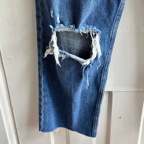 Abercrombie & Fitch Curve Love The Ankle Straight Ultra High Rise Jeans Long - Picture 6 of 9